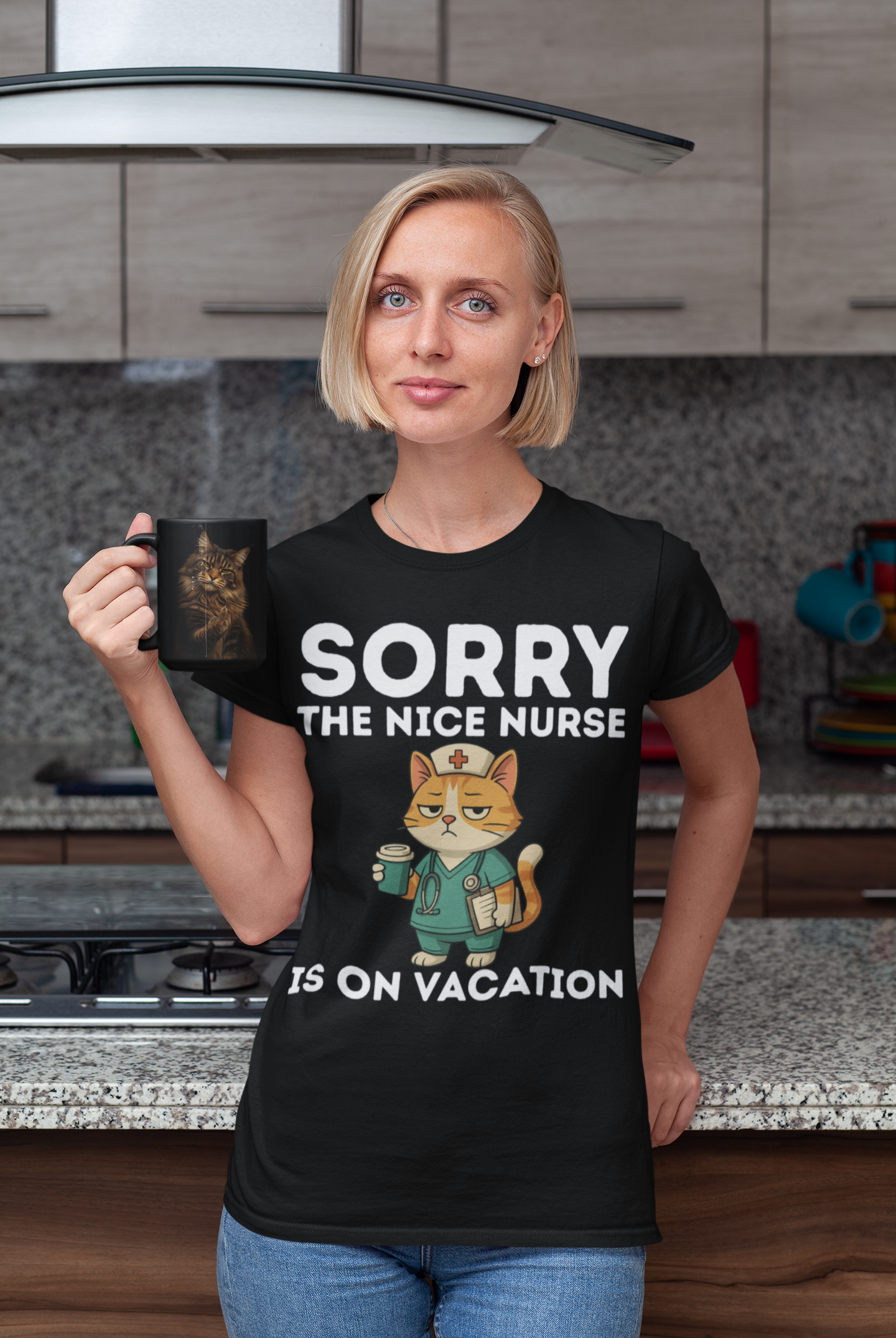 SORRY THE NICE NURSE IS ON VACATION