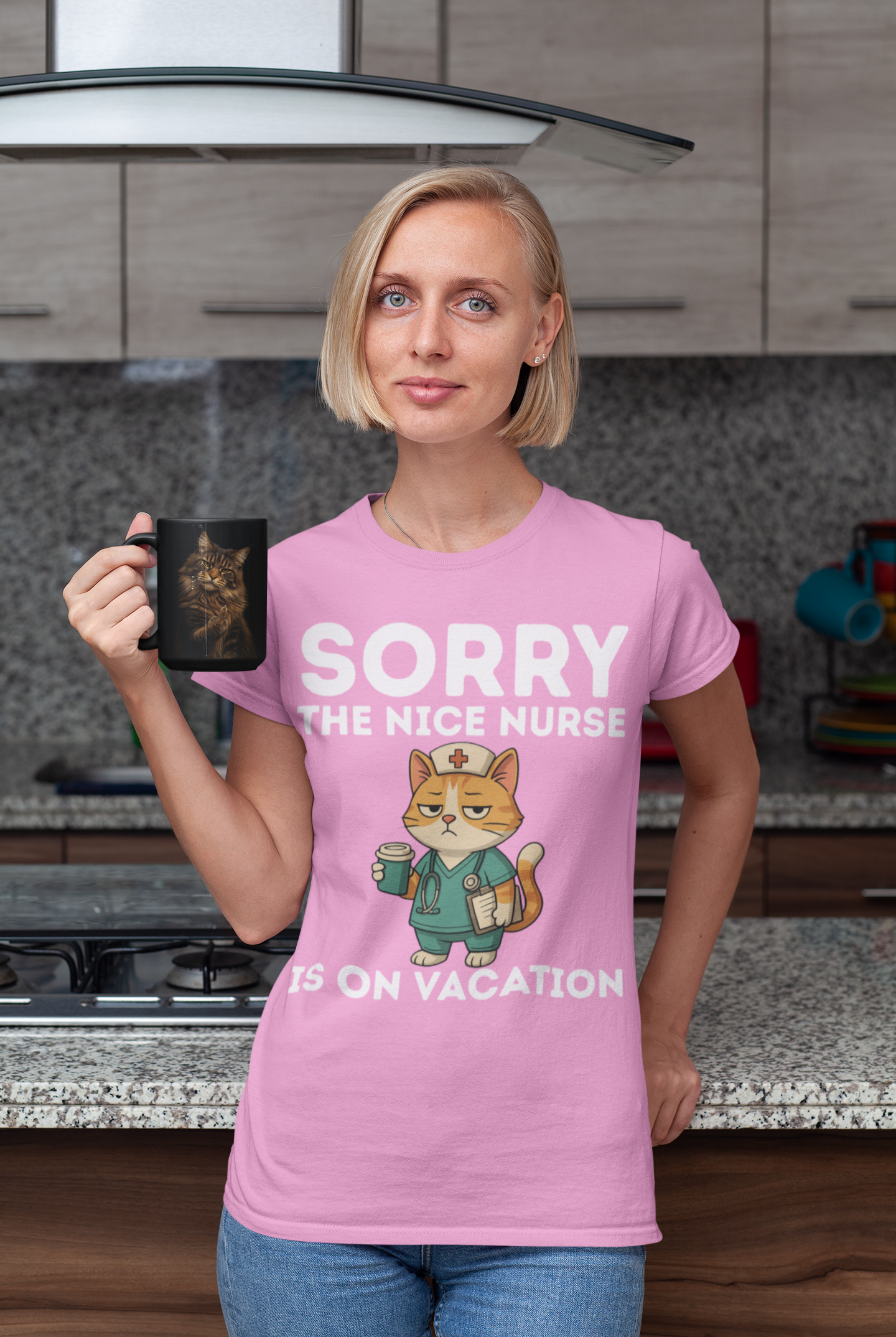 SORRY THE NICE NURSE IS ON VACATION