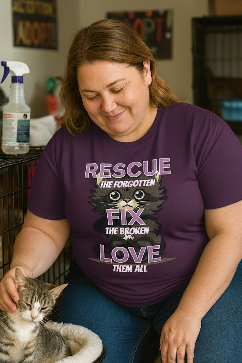 RESCUE THE FORGOTTEN, FIX THE BROKEN, LOVE THEM ALL