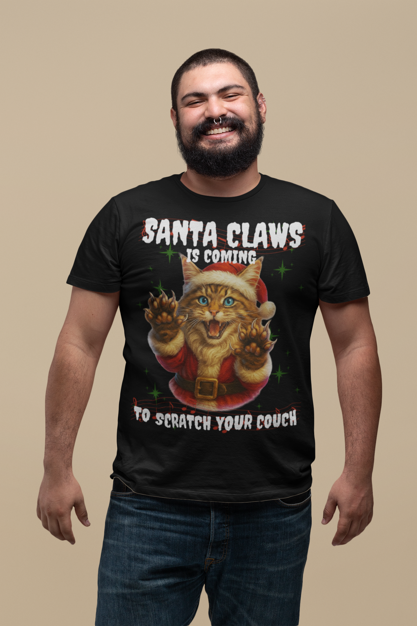 SANTA CLAWS IS COMING TO SCRATCH YOUR COUCH