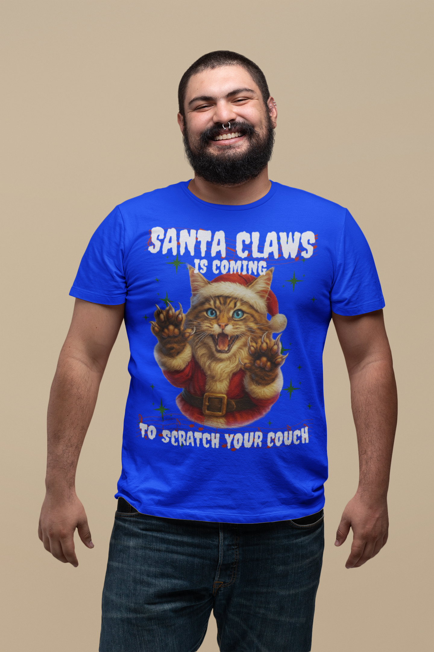SANTA CLAWS IS COMING TO SCRATCH YOUR COUCH