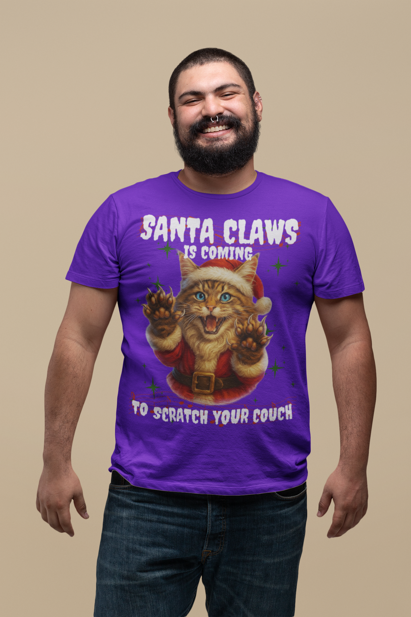 SANTA CLAWS IS COMING TO SCRATCH YOUR COUCH