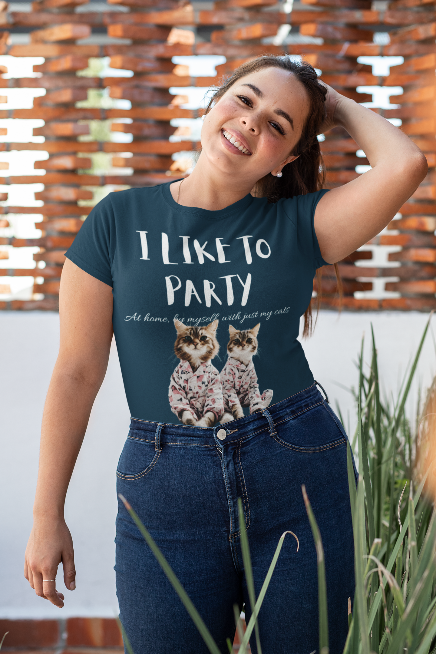 I LIKE TO PARTY! at home, by myself, with just my cats