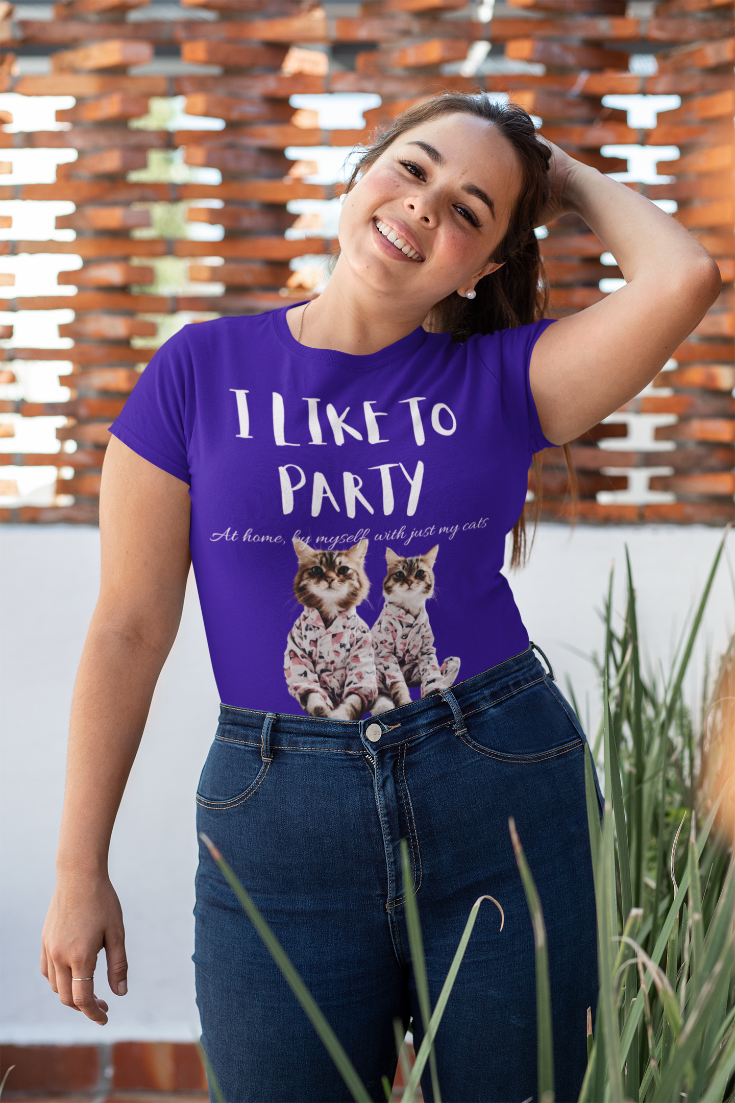 I LIKE TO PARTY! at home, by myself, with just my cats