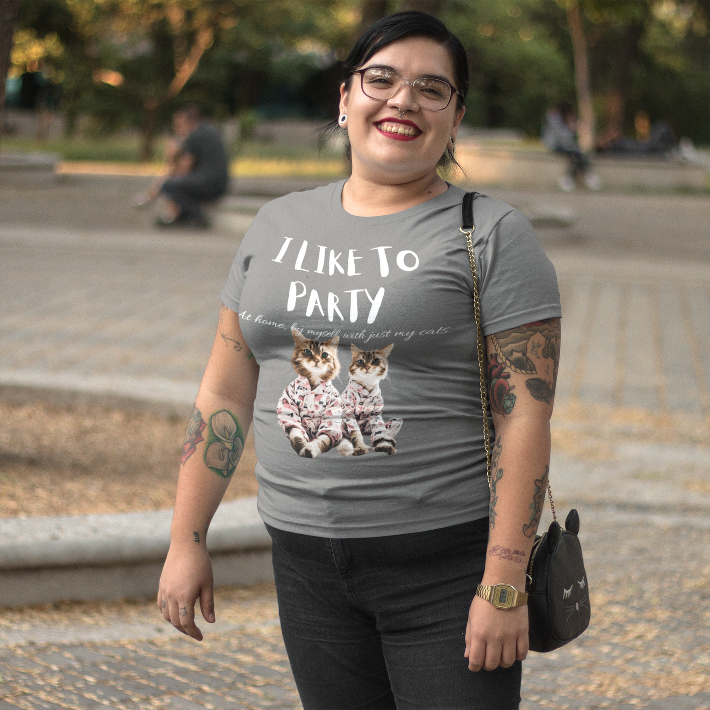 I LIKE TO PARTY! at home, by myself, with just my cats