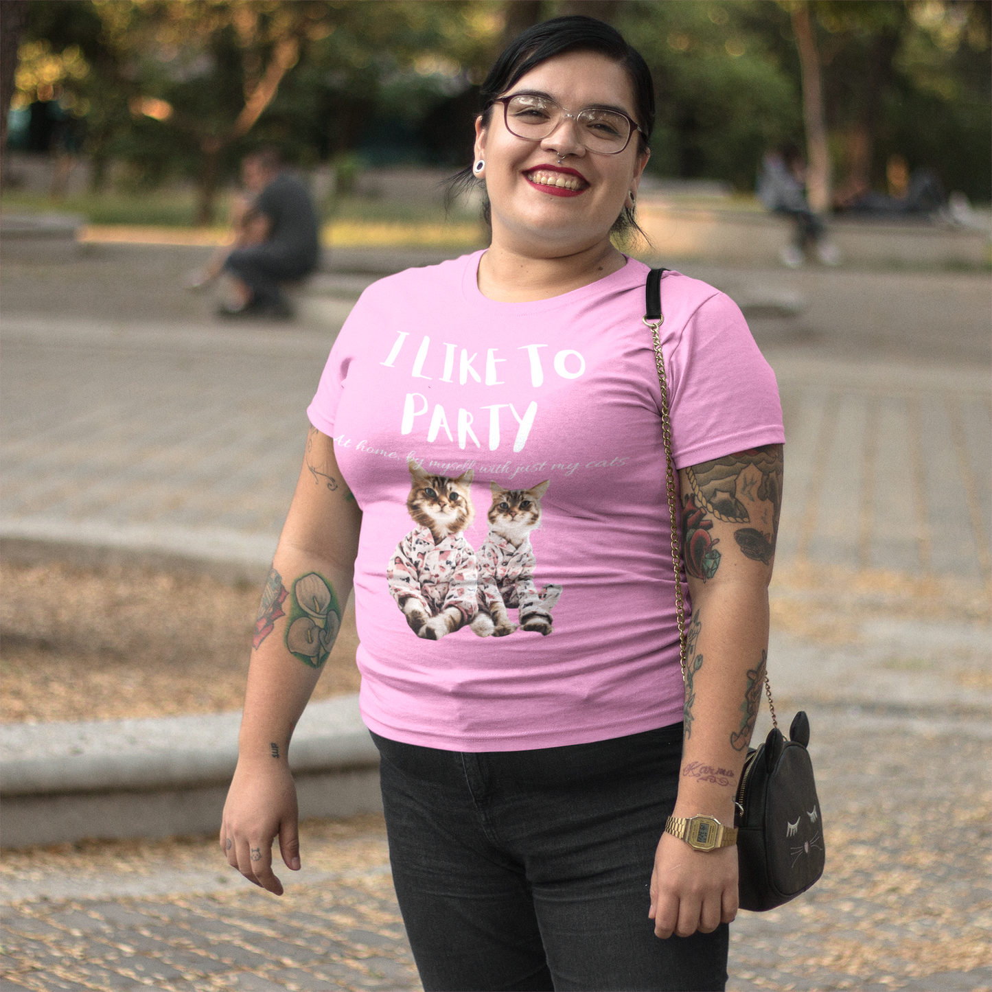 I LIKE TO PARTY! at home, by myself, with just my cats