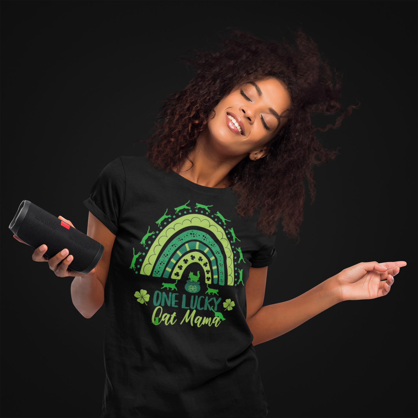 ONE LUCKY CAT MAMA, ST PATTY'S DAY