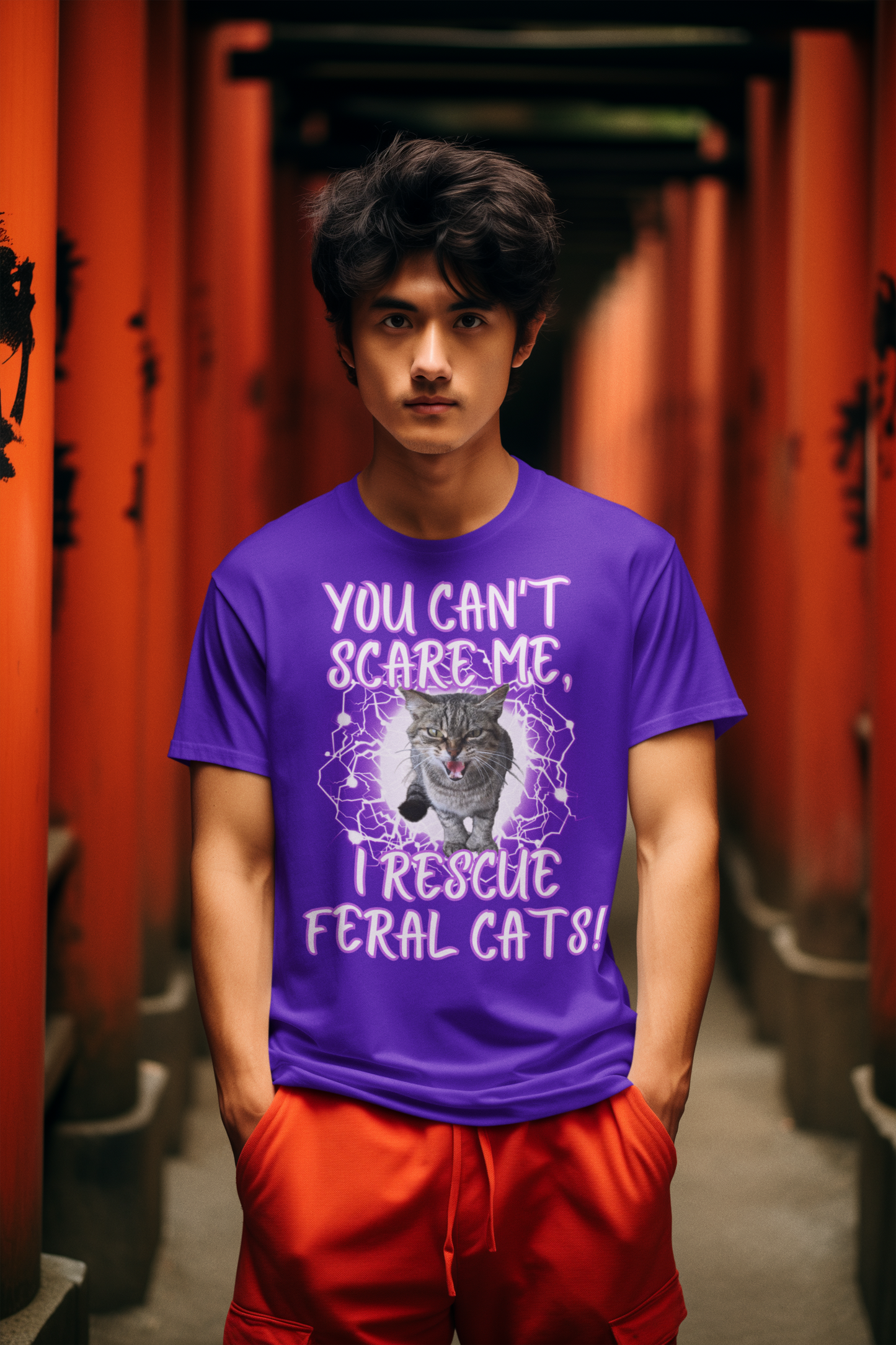 YOU CAN'T SCARE ME, I RESCUE FERAL CATS
