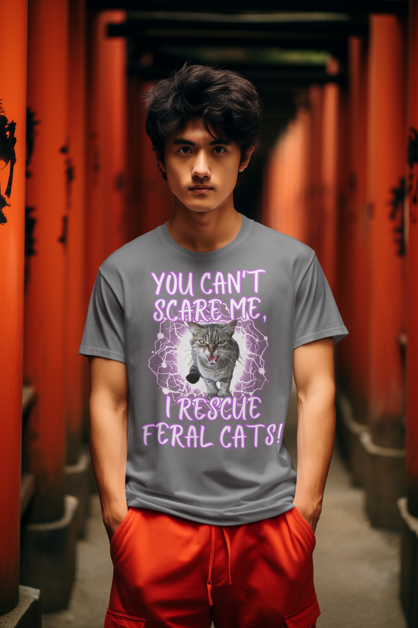 YOU CAN'T SCARE ME, I RESCUE FERAL CATS