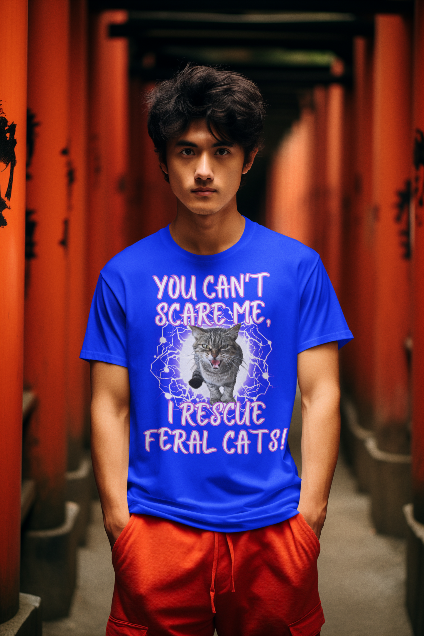 YOU CAN'T SCARE ME, I RESCUE FERAL CATS