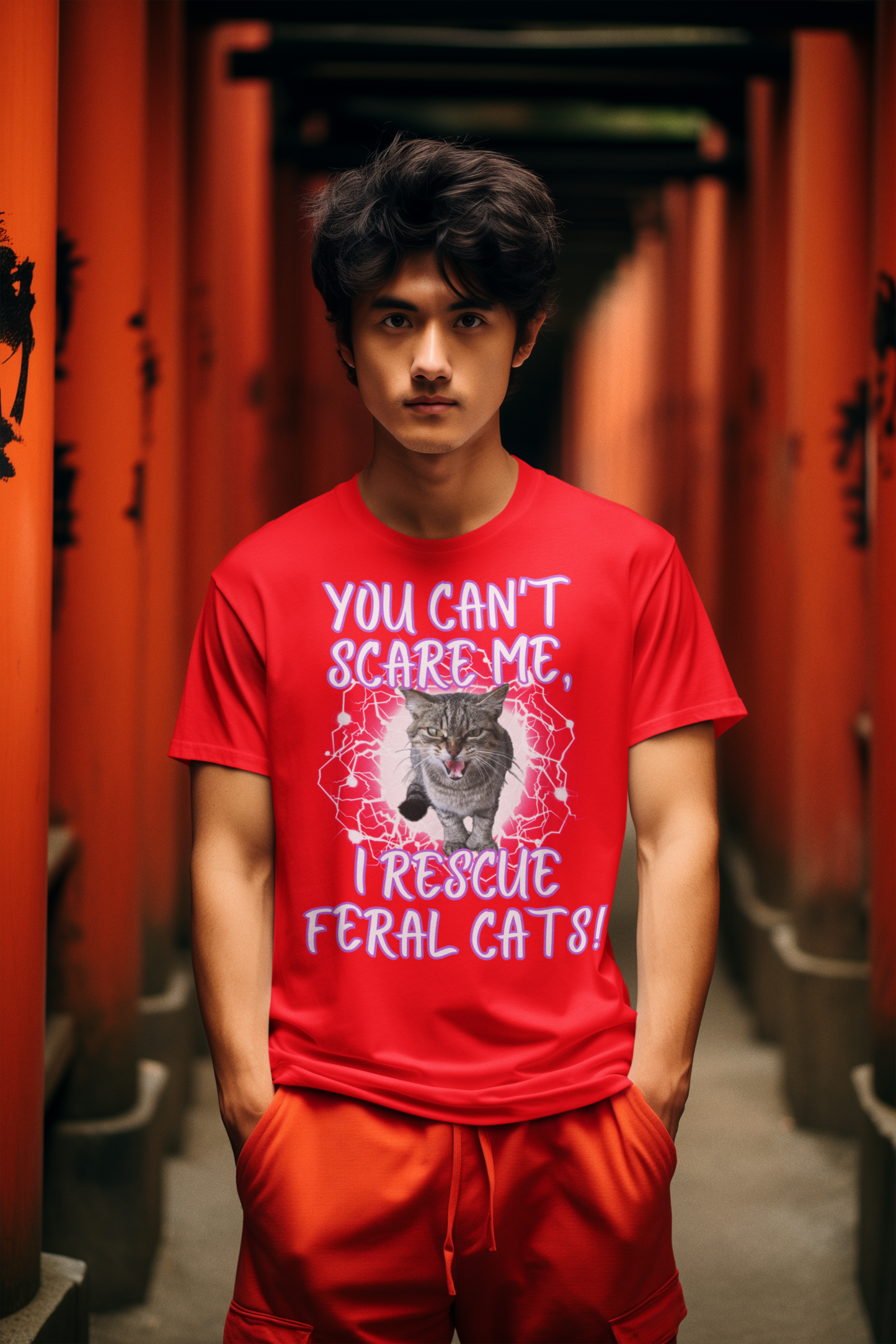 YOU CAN'T SCARE ME, I RESCUE FERAL CATS