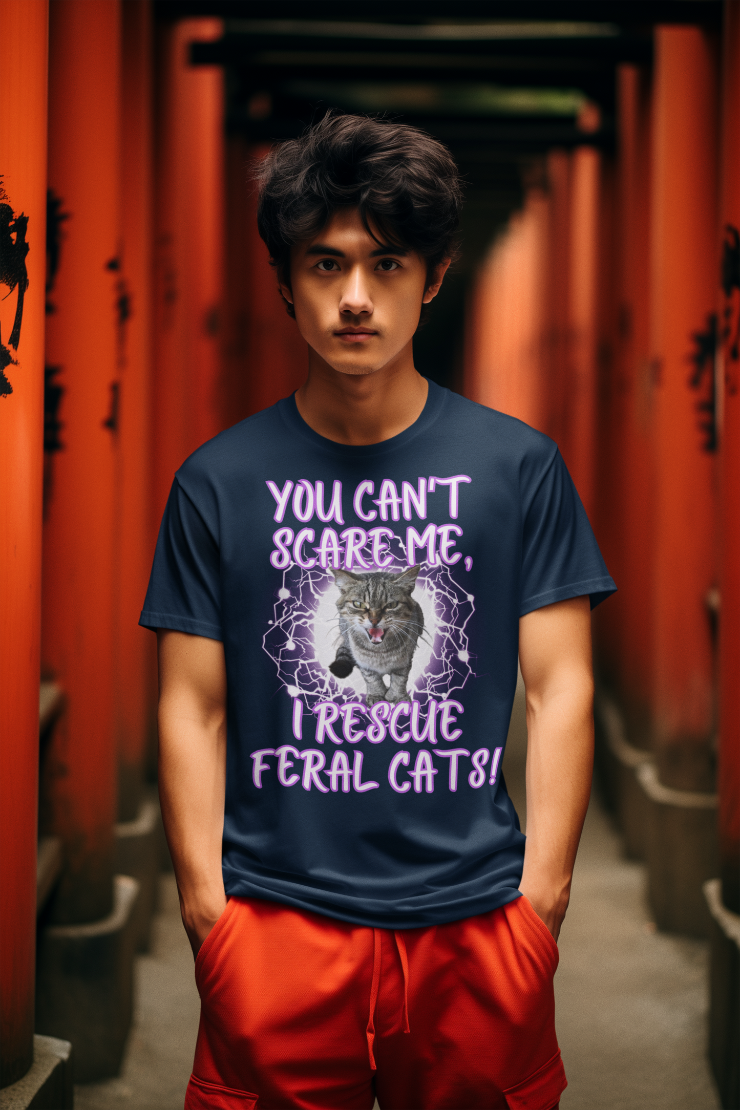 YOU CAN'T SCARE ME, I RESCUE FERAL CATS