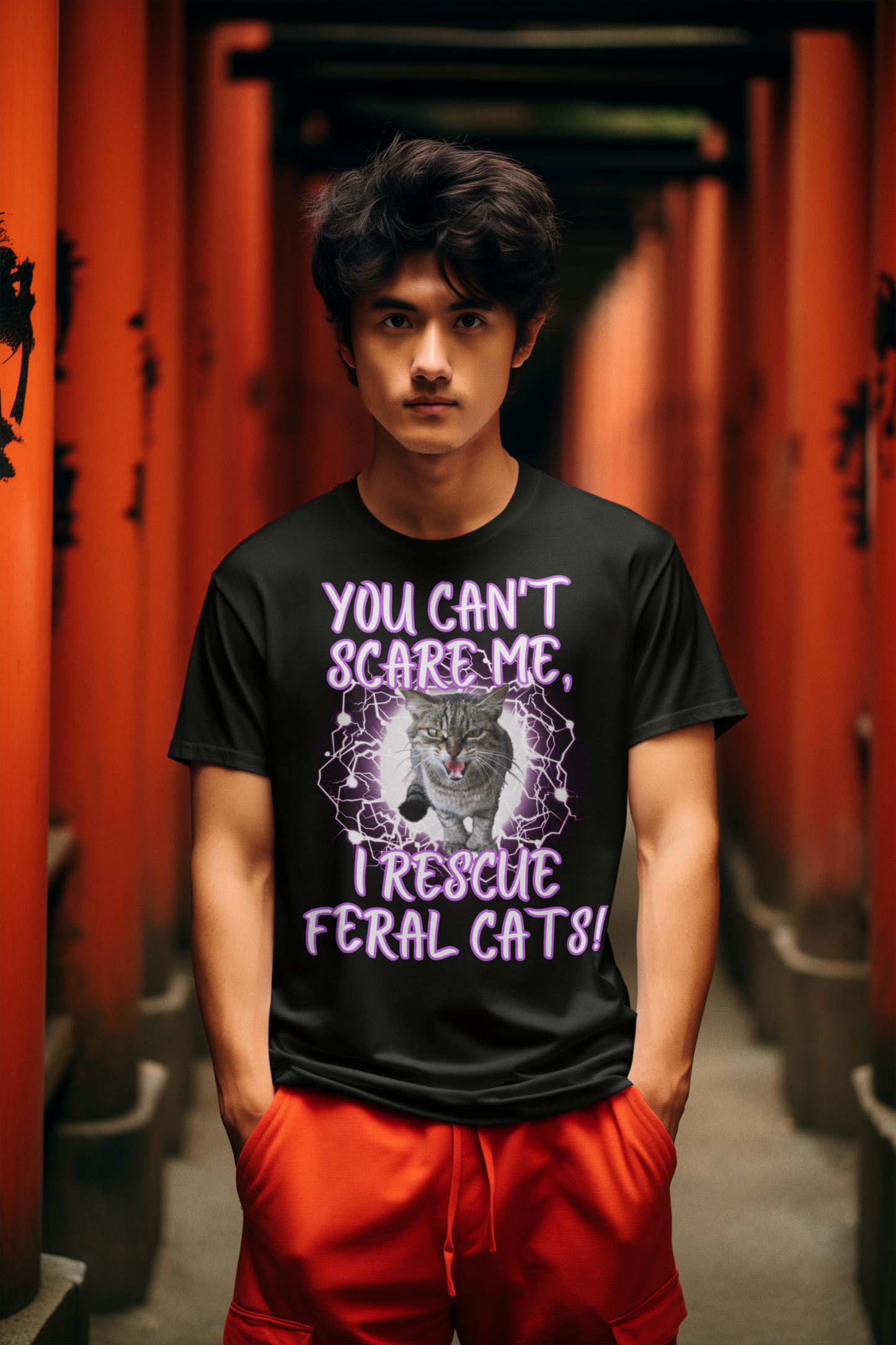 YOU CAN'T SCARE ME, I RESCUE FERAL CATS