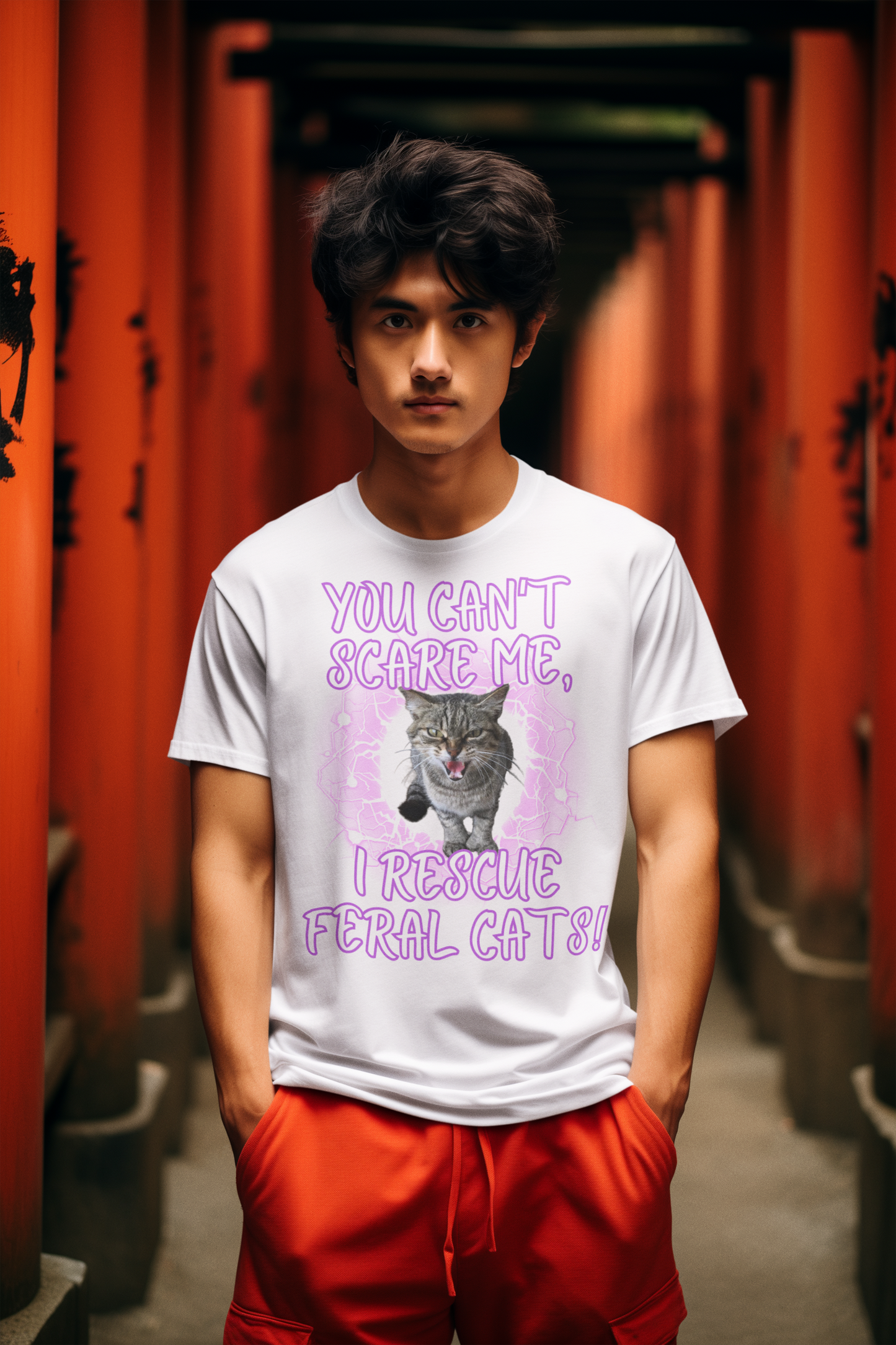 YOU CAN'T SCARE ME, I RESCUE FERAL CATS