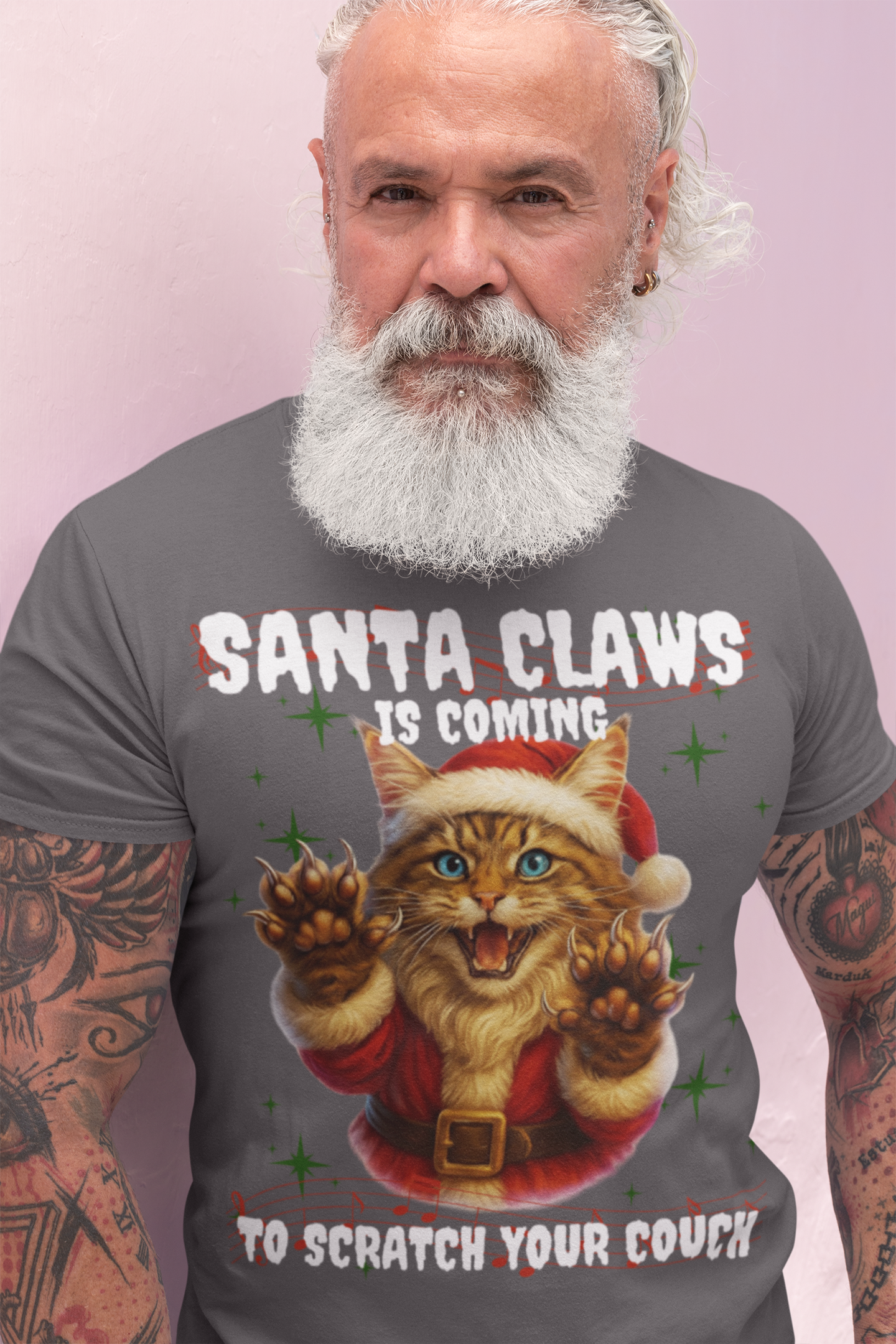 SANTA CLAWS IS COMING TO SCRATCH YOUR COUCH