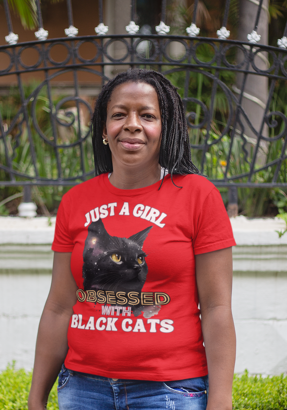 JUST A GIRL OBSESSED WITH BLACK CATS